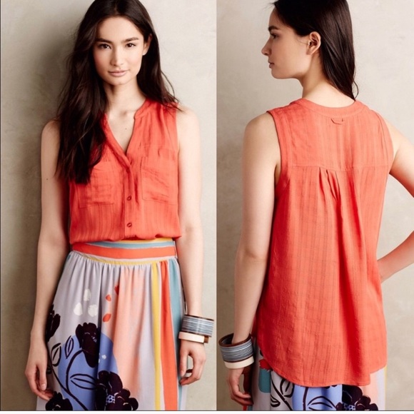 Anthropologie Tops - MAEVE | orange sunseeker beach top 6